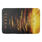 Titan grootste maan van planeet Saturnus Badmat (Voorkant)