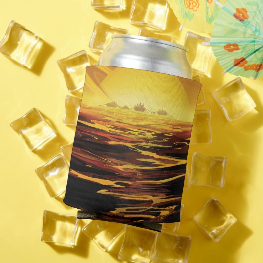 Titan grootste maan van planeet Saturnus Blikjeskoeler (Insitu Zomer)