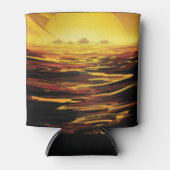 Titan grootste maan van planeet Saturnus Blikjeskoeler (Voorkant)