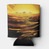 Titan grootste maan van planeet Saturnus Blikjeskoeler (Achterkant)