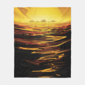 Titan grootste maan van planeet Saturnus Fleece Deken (Voorkant)