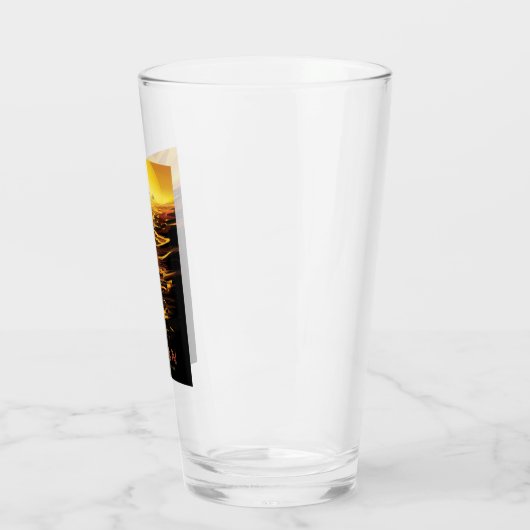 Titan grootste maan van planeet Saturnus Glas (Links)