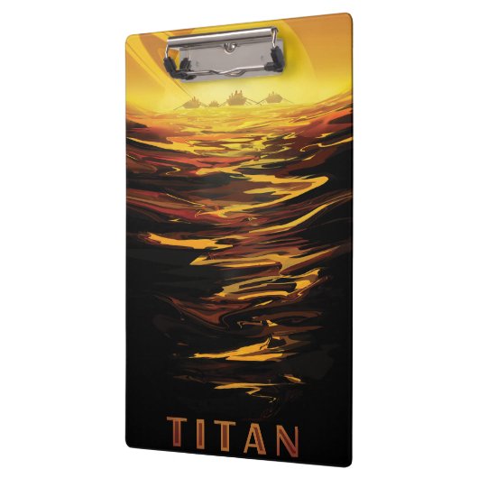 Titan grootste maan van planeet Saturnus Klembord (Links)