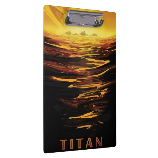 Titan grootste maan van planeet Saturnus Klembord (Rechts)