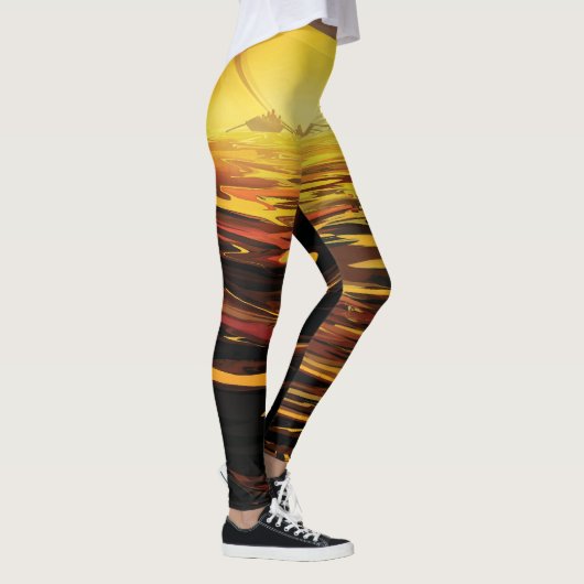 Titan grootste maan van planeet Saturnus Leggings (Rechts)