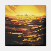 Titan grootste maan van planeet Saturnus Magneet (Voorkant)