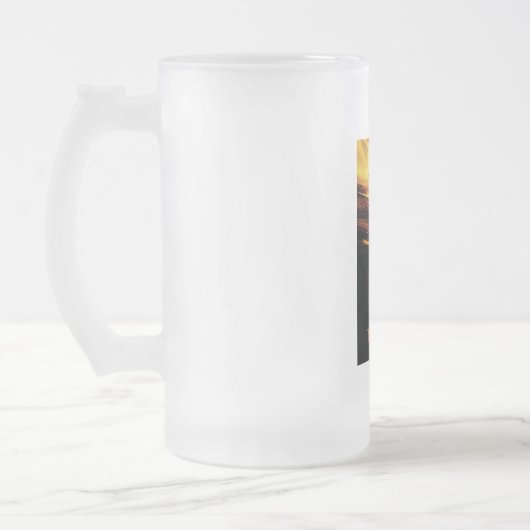 Titan grootste maan van planeet Saturnus Matglas Bierpul (Links)