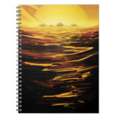 Titan grootste maan van planeet Saturnus Notitieboek (Voorkant)