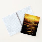 Titan grootste maan van planeet Saturnus Notitieboek (Binnen)