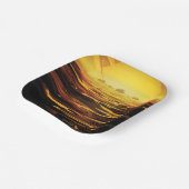 Titan grootste maan van planeet Saturnus Papieren Bordje (Gebogen)