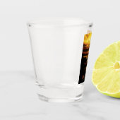 Titan grootste maan van planeet Saturnus Shot Glas (Links)