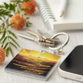 Titan grootste maan van planeet Saturnus Sleutelhanger (Voorkant Rechts)