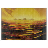 Titan grootste maan van planeet Saturnus Snijplank (Voorkant)