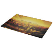 Titan grootste maan van planeet Saturnus Snijplank (Hoek)