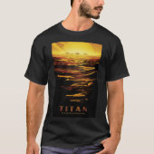 Titan grootste maan van planeet Saturnus T-shirt (Voorkant)