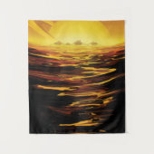 Titan grootste maan van planeet Saturnus Wandkleed (Voorkant)