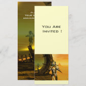 TITAN IN DE DESERT VAN HYPERION, gouden metalen Kaart (Voorkant / Achterkant)