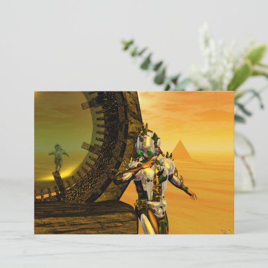 TITAN IN DE DESERT VAN HYPERION KAART (Staand voorkant)