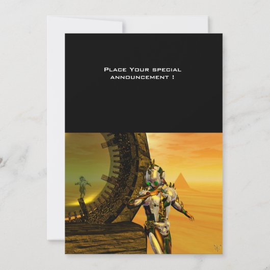 TITAN IN DE DESERT VAN HYPERION KAART (Achterkant)