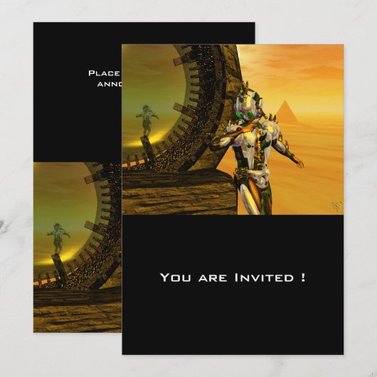 TITAN IN DE DESERT VAN HYPERION KAART (Voorkant / Achterkant)