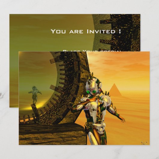 TITAN IN DE DESERT VAN HYPERION KAART (Voorkant / Achterkant)