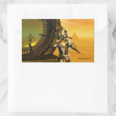 TITAN IN DE DESERT VAN HYPERION RECHTHOEKIGE STICKER (Tas)