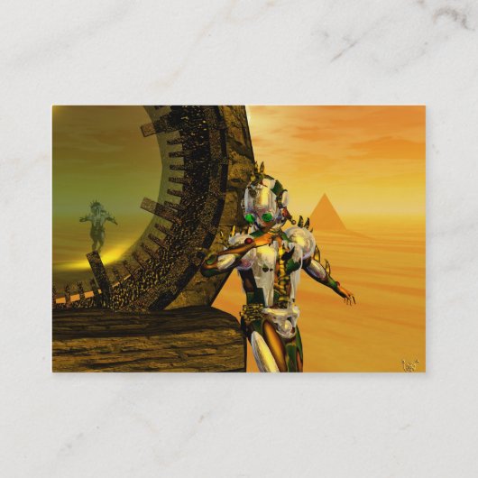 TITAN IN DE DESERT VAN HYPERION / Reflecties Visitekaartje (Achterkant)