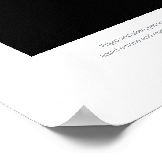 Titan Moon - Ruimtetoerisme Poster (Hoek)