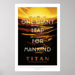 Titan Moon - Ruimtetoerisme Poster