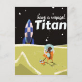 Titan  Science fiction reisposter Briefkaart (Voorkant)