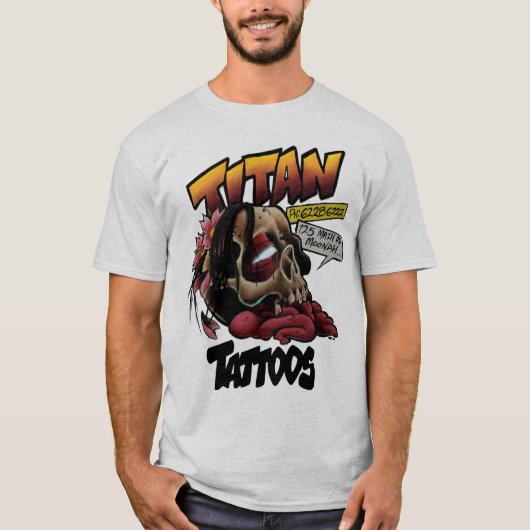 Titan T Shirt White (Voorkant)