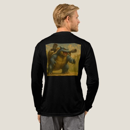 Titan van de vergeten ruïnes Tri-Blend shirt (Achterkant)