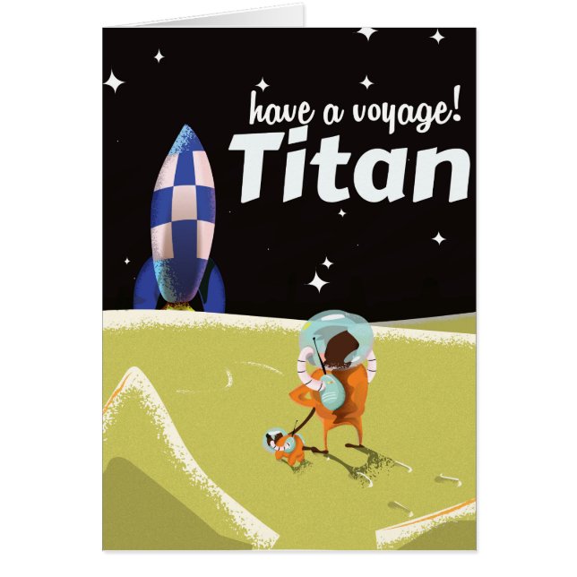 Titan vintage reisposter (Voorkant)
