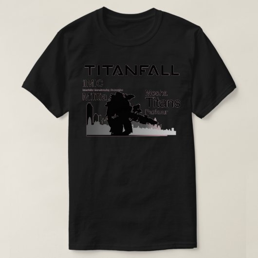 Titanfall Black T-shirt (Design voorkant)