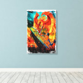 titani sinking rose like the phoenix canvas afdruk (Insitu (Houten vloer))