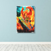 titani sinking rose like the phoenix canvas afdruk (Insitu (Houten vloer))