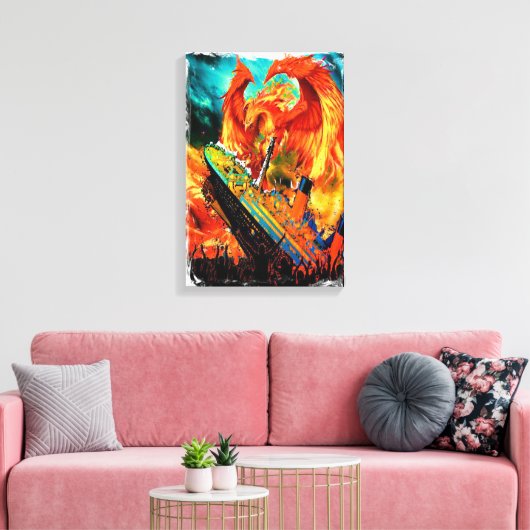 titani sinking rose like the phoenix canvas afdruk (Insitu (Woonkamer))