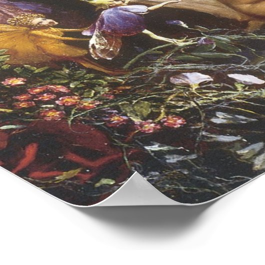 Titania and Bottom, MidSummer Night's Dream Poster (Hoek)