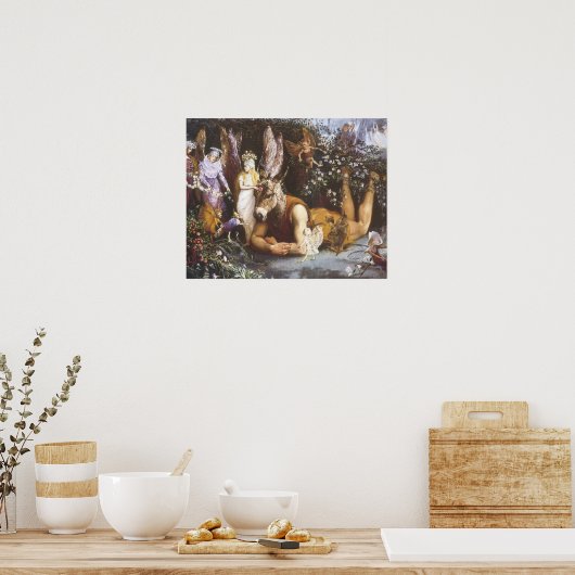 Titania and Bottom, MidSummer Night's Dream Poster (Keuken)