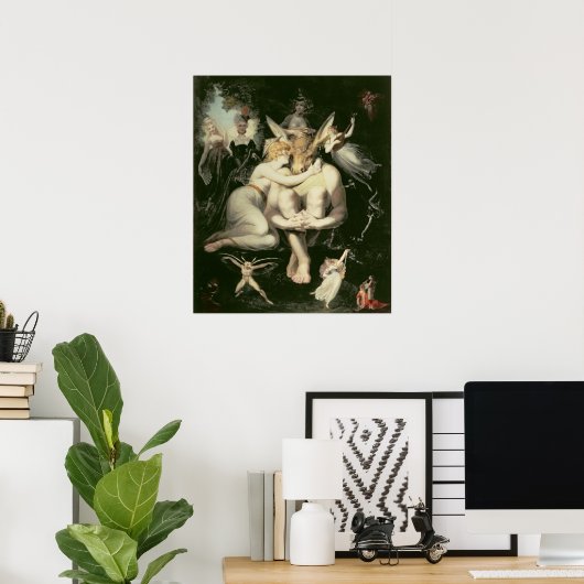 Titania Awakes, Omringd door Bediende Poster (Thuiskantoor)