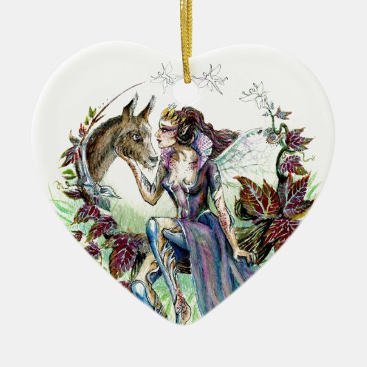 Titania en Bodem Keramisch Ornament (Voorkant)
