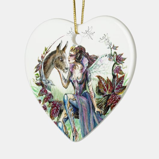 Titania en Bodem Keramisch Ornament (Links)