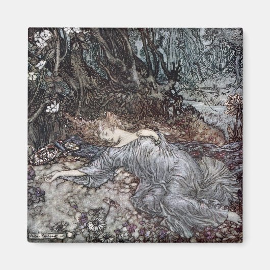 Titania Lying Aslaap Magneet (Voorkant)