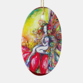 TITANIA RED VIBRANT RUBY STAR KERAMISCH ORNAMENT (Rechts)