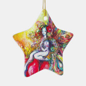 TITANIA RED VIBRANT RUBY STAR KERAMISCH ORNAMENT (Rechts)