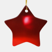 TITANIA RED VIBRANT RUBY STAR KERAMISCH ORNAMENT (Achterkant)