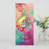 TITANIA, roze geel blauw groen rood glinstert Kaart (Staand voorkant)