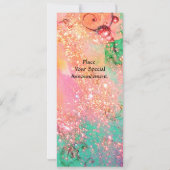 TITANIA, roze geel blauw groen rood glinstert Kaart (Achterkant)