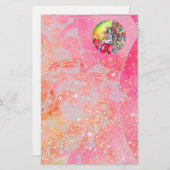 TITANIA ,roze geel rood Briefpapier (Voorkant / Achterkant)