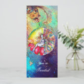 TITANIA, roze gele rode sparren Kaart (Staand voorkant)